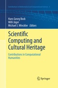 Cover: Scientific Computing and Cultural Heritage - Springer