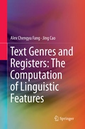 Cover: Text Genres and Registers: The Computation of Linguistic Features - Springer