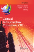 Cover: Critical Infrastructure Protection VIII - Springer