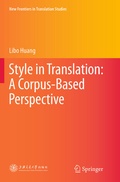 Cover: Style in Translation: A Corpus-Based Perspective - Springer