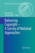 Cover: Balancing Copyright - A Survey of National Approaches - Springer