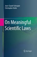 Cover: On Meaningful Scientific Laws - Springer