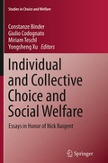 Cover: Individual and Collective Choice and Social Welfare - Springer
