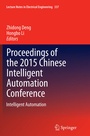 Cover: Proceedings of the 2015 Chinese Intelligent Automation Conference - Springer