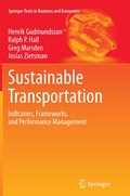 Cover: Sustainable Transportation - Springer