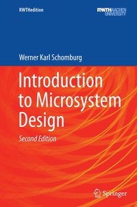 Enlarge image Cover: Introduction to Microsystem Design - Springer