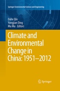 Cover: Climate and Environmental Change in China: 1951-2012 - Springer
