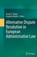 Cover: Alternative Dispute Resolution in European Administrative Law - Springer