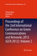 Cover: Proceedings of the 2nd International Conference on Green Communications and Networks 2012 (GCN 2012): Volume 2 - Springer