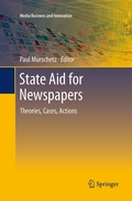 Cover: State Aid for Newspapers - Springer