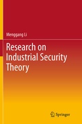 Cover: Research on Industrial Security Theory - Springer