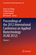 Cover: Proceedings of the 2012 International Conference on Applied Biotechnology (ICAB 2012) - Springer