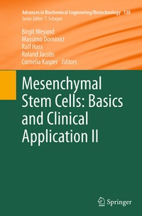 Abbildung von: Mesenchymal Stem Cells - Basics and Clinical Application II - Springer