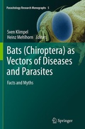 Cover: Bats (Chiroptera) as Vectors of Diseases and Parasites - Springer
