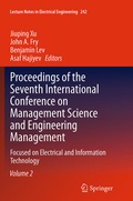 Cover: Proceedings of the Seventh International Conference on Management Science and Engineering Management - Springer