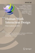 Cover: Human Work Interaction Design. Work Analysis and HCI - Springer