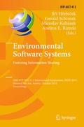 Cover: Environmental Software Systems. Fostering Information Sharing - Springer