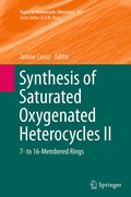 Cover: Synthesis of Saturated Oxygenated Heterocycles II - Springer