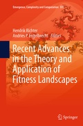 Cover: Recent Advances in the Theory and Application of Fitness Landscapes - Springer