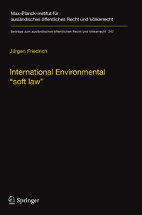 Abbildung von: International Environmental "soft law" - Springer