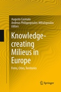 Cover: Knowledge-creating Milieus in Europe - Springer