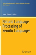 Cover: Natural Language Processing of Semitic Languages - Springer
