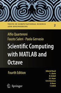 Enlarge image Cover: Scientific Computing with MATLAB and Octave - Springer