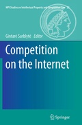 Cover: Competition on the Internet - Springer