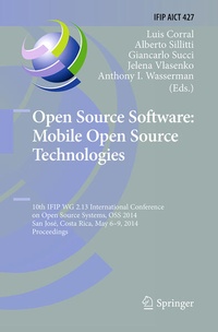 Enlarge image Cover: Open Source Software: Mobile Open Source Technologies - Springer