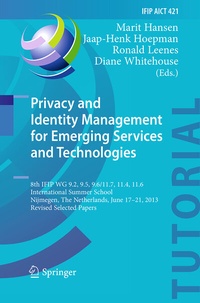 Abbildung von: Privacy and Identity Management for Emerging Services and Technologies - Springer
