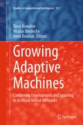 Cover: Growing Adaptive Machines - Springer