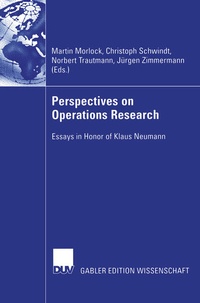 Enlarge image Cover: Perspectives on Operations Research - Deutscher Universitätsverlag