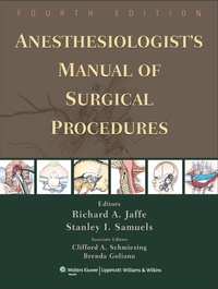 Abbildung von: Anesthesiologist's Manual of Surgical Procedures - Lippincott Williams and Wilkins