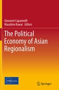 Cover: The Political Economy of Asian Regionalism - Springer