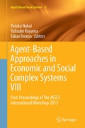 Cover: Agent-Based Approaches in Economic and Social Complex Systems VIII - Springer