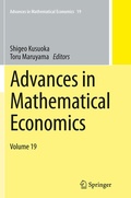 Cover: Advances in Mathematical Economics Volume 19 - Springer