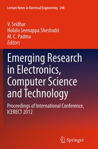 Enlarge image Cover: Emerging Research in Electronics, Computer Science and Technology - Springer
