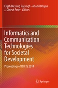 Cover: Informatics and Communication Technologies for Societal Development - Springer