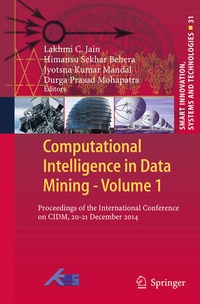 Enlarge image Cover: Computational Intelligence in Data Mining - Volume 1 - Springer