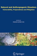 Cover: Natural and Anthropogenic Disasters - Springer