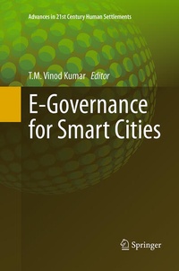 Enlarge image Cover: E-Governance for Smart Cities - Springer