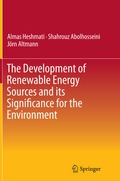 Cover: The Development of Renewable Energy Sources and its Significance for the Environment - Springer