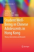 Cover: Student Well-Being in Chinese Adolescents in Hong Kong - Springer