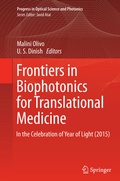 Cover: Frontiers in Biophotonics for Translational Medicine - Springer