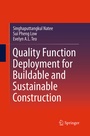 Cover: Quality Function Deployment for Buildable and Sustainable Construction - Springer