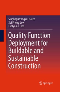 Enlarge image Cover: Quality Function Deployment for Buildable and Sustainable Construction - Springer