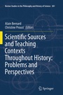Cover: Scientific Sources and Teaching Contexts Throughout History: Problems and Perspectives - Springer