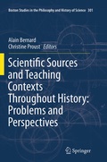 Cover: Scientific Sources and Teaching Contexts Throughout History: Problems and Perspectives - Springer