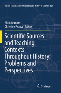 Enlarge image Cover: Scientific Sources and Teaching Contexts Throughout History: Problems and Perspectives - Springer