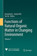 Cover: Functions of Natural Organic Matter in Changing Environment - Springer